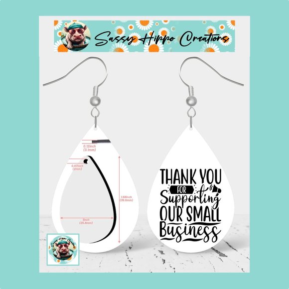 Earrings Jesus is the Reason for the Season Christmas Cross Green Sublimated - Picture 2 of 4